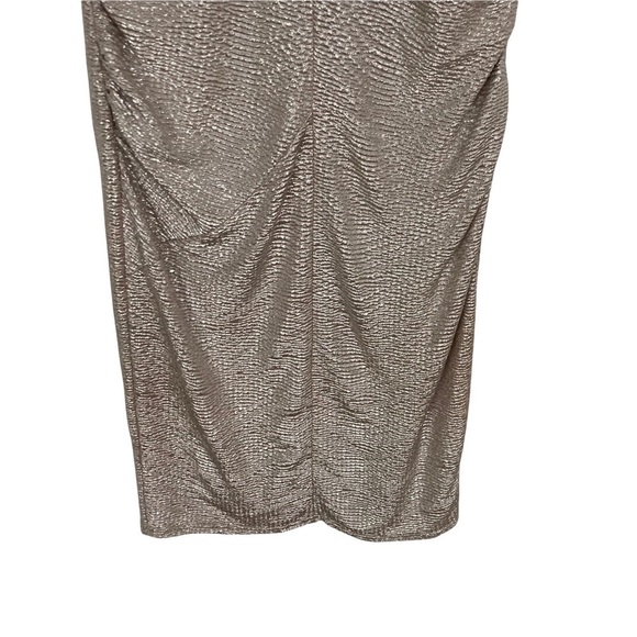 REISS Abellia Metallic Short Sleeve Dress - Picture 6 of 12